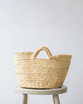Small Woven Palm Fiber Basket – Natural