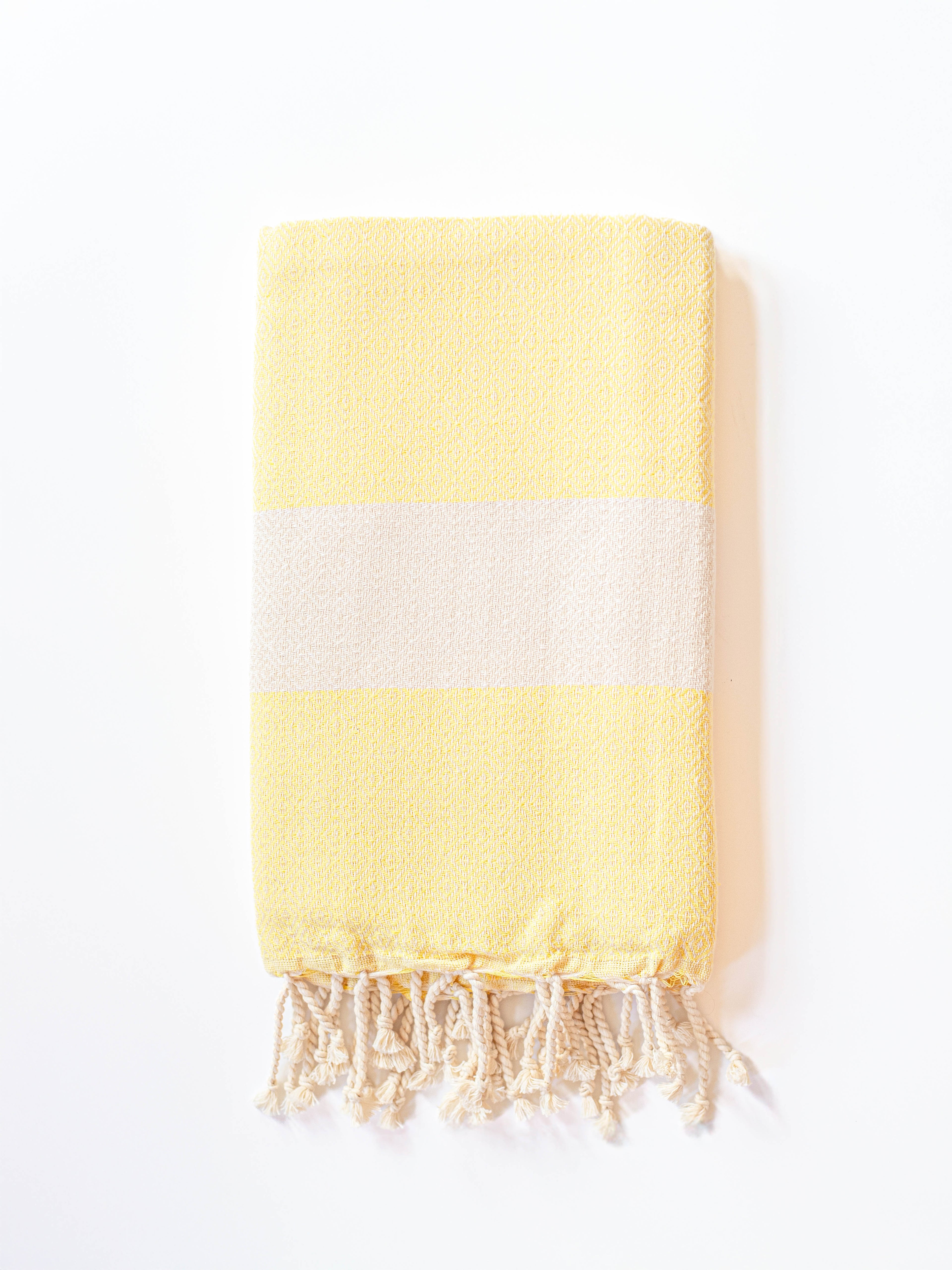 Fouta By Yuta - Hammam Towel Bardo | Butter Yellow