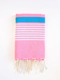 Fouta By Yuta - Hammam Towel Sousse | Fuchsia - Turquoise