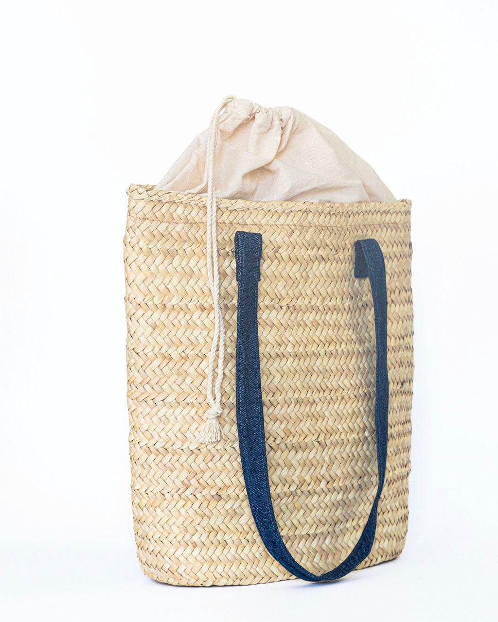 Hammamet Tote Bag | Denim Straps