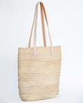 Hammamet Tote Bag | White Leather Straps
