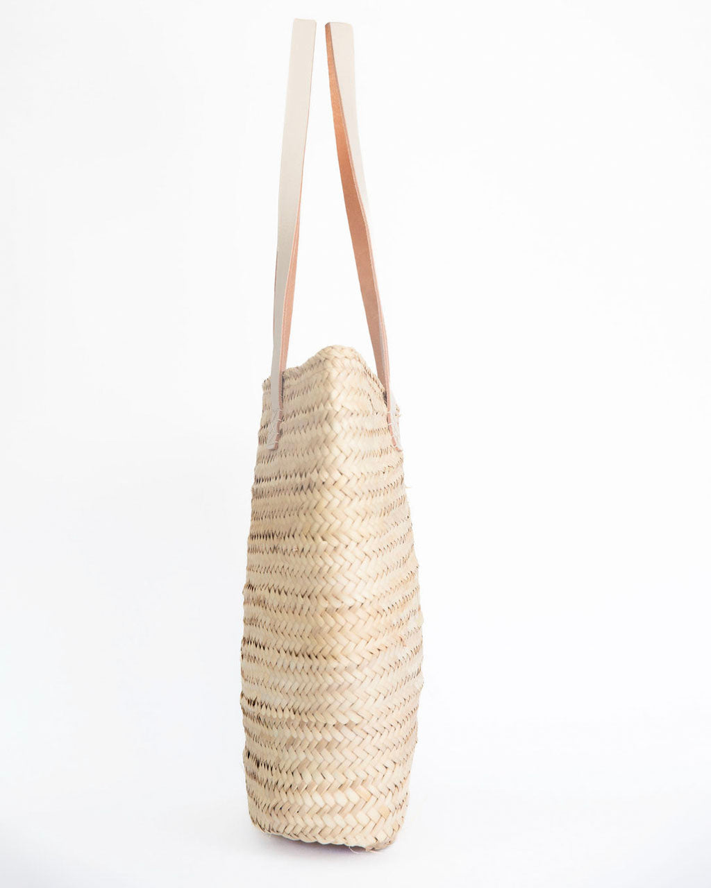 Hammamet Tote Bag | White Leather Straps